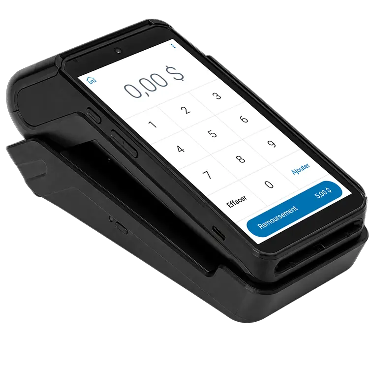 Un téléphone cellulaire affichant les commandes en ligne